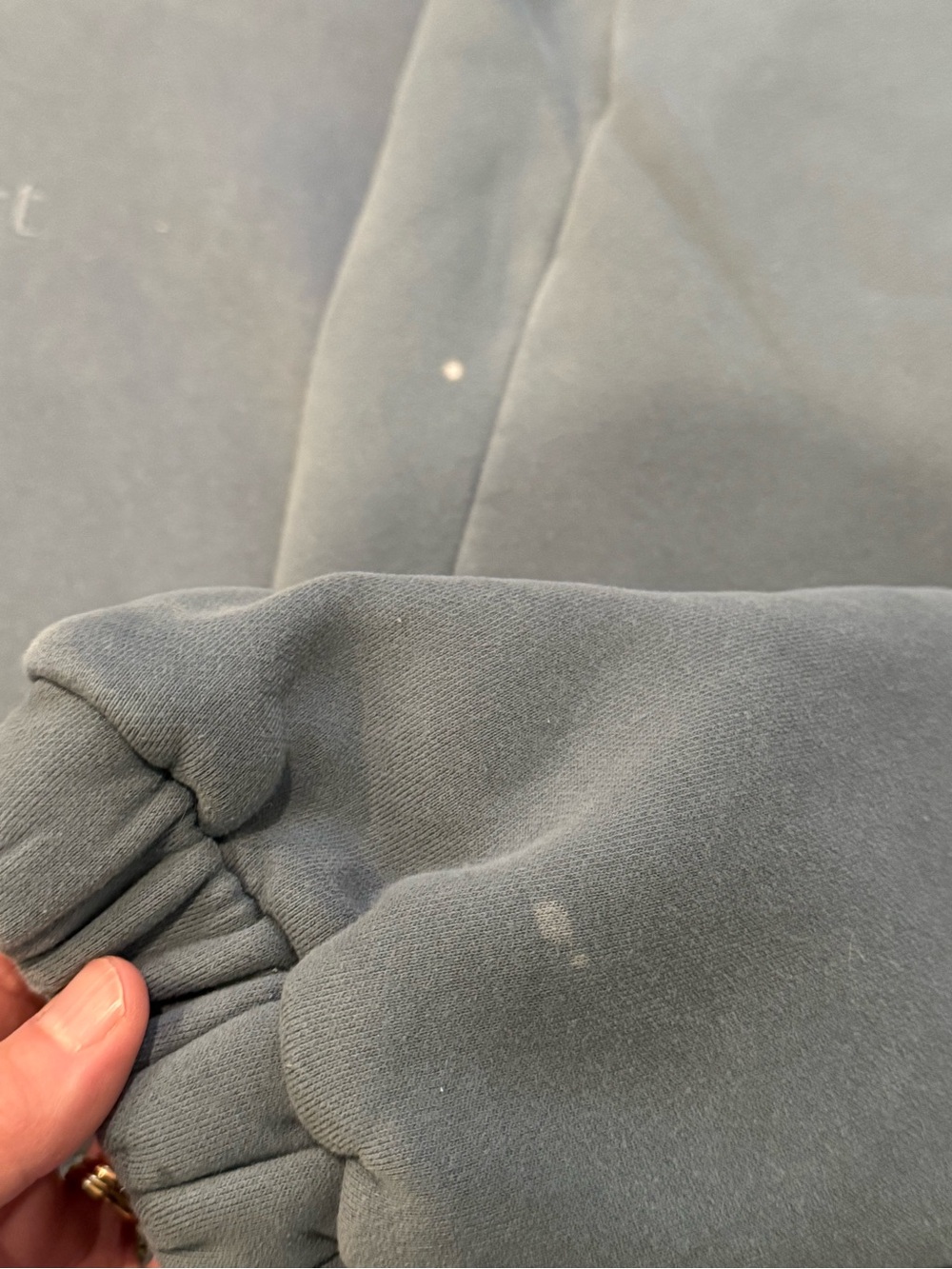 Comfrt Blue Hoodie & Sweatpants Set M/S AS IS Bleach Marks - Picture 4 of 4